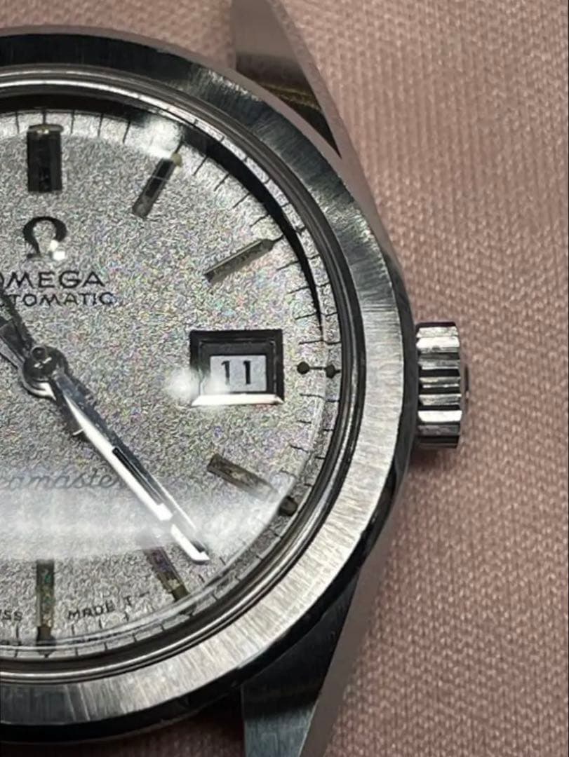 SWISS OMEGA Seamaster 自動巻 新品未使用リザード　箱　稼働