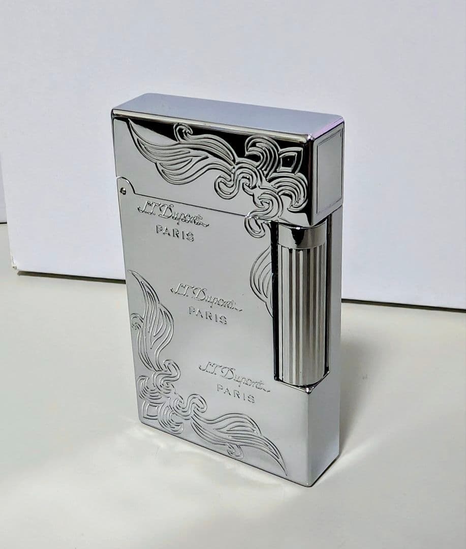 シルバー ガスライター 明瞭開閉音