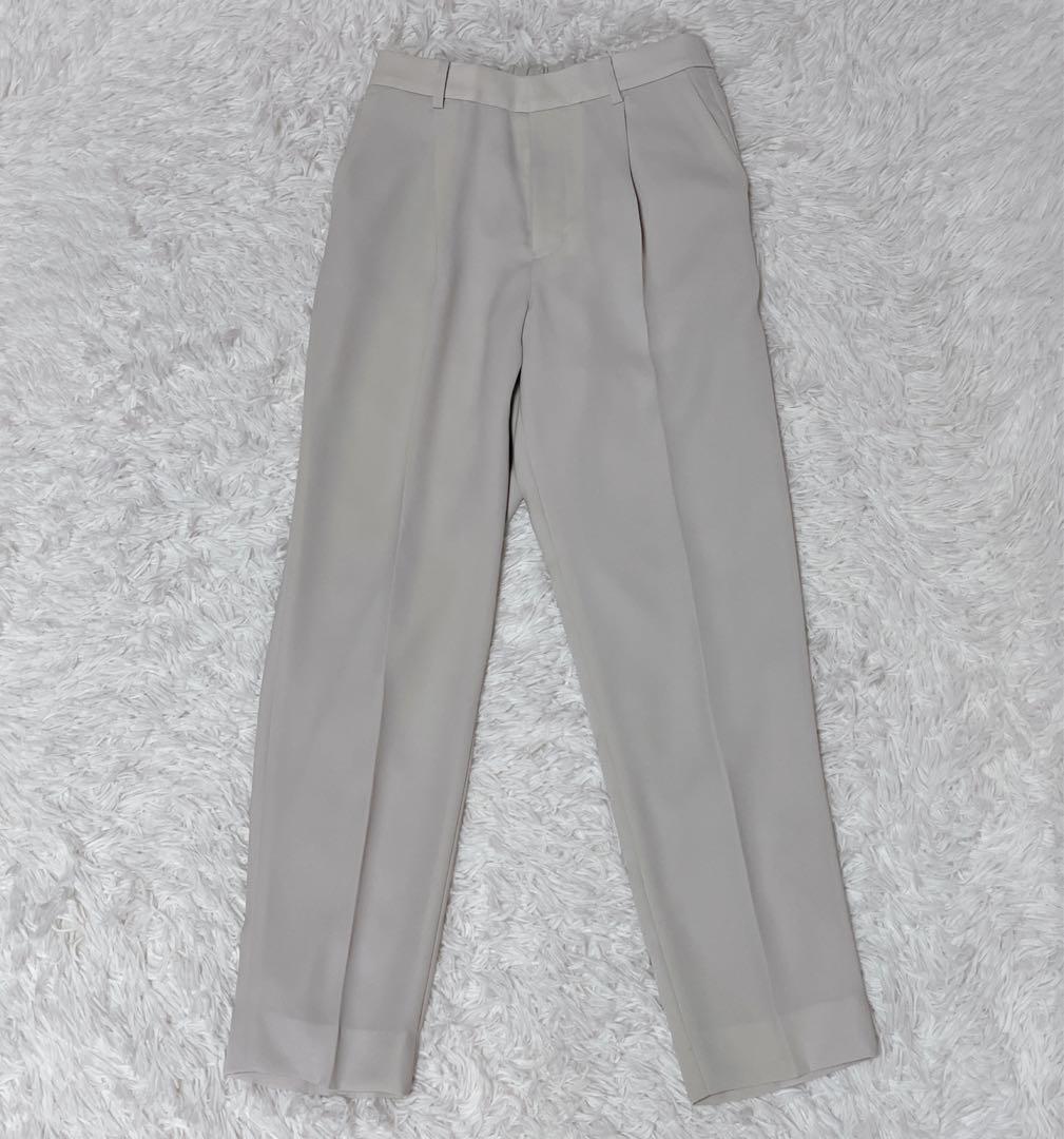 新品✨LES MUSE アオキ パンツスーツ ノーカラー ミワク 洗える S