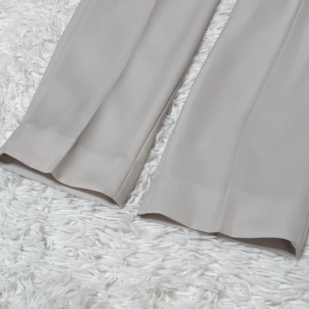 新品✨LES MUSE アオキ パンツスーツ ノーカラー ミワク 洗える S