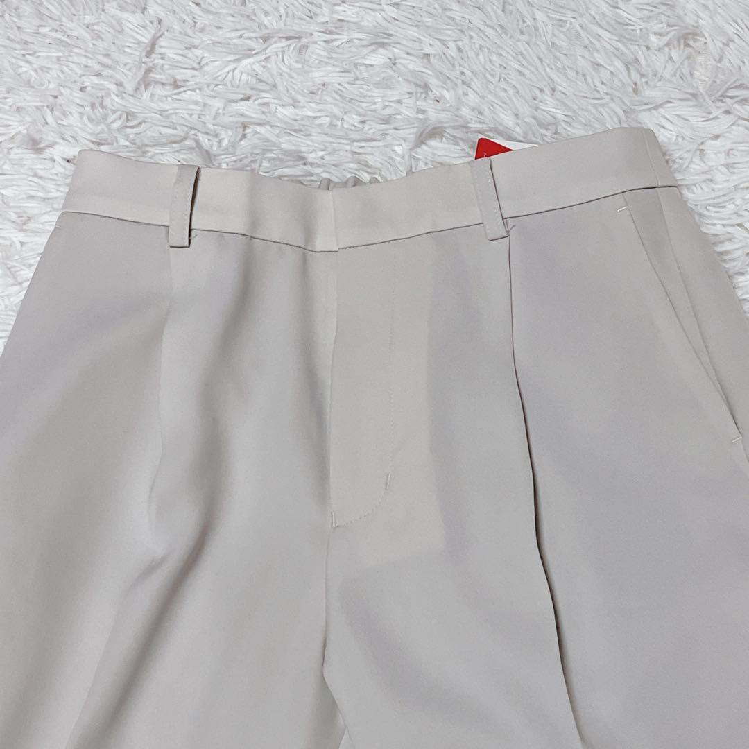 新品✨LES MUSE アオキ パンツスーツ ノーカラー ミワク 洗える S