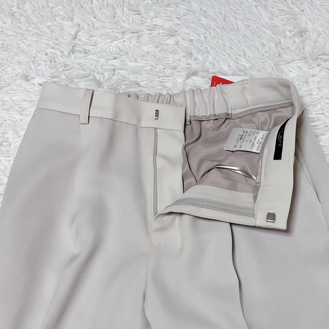 新品✨LES MUSE アオキ パンツスーツ ノーカラー ミワク 洗える S
