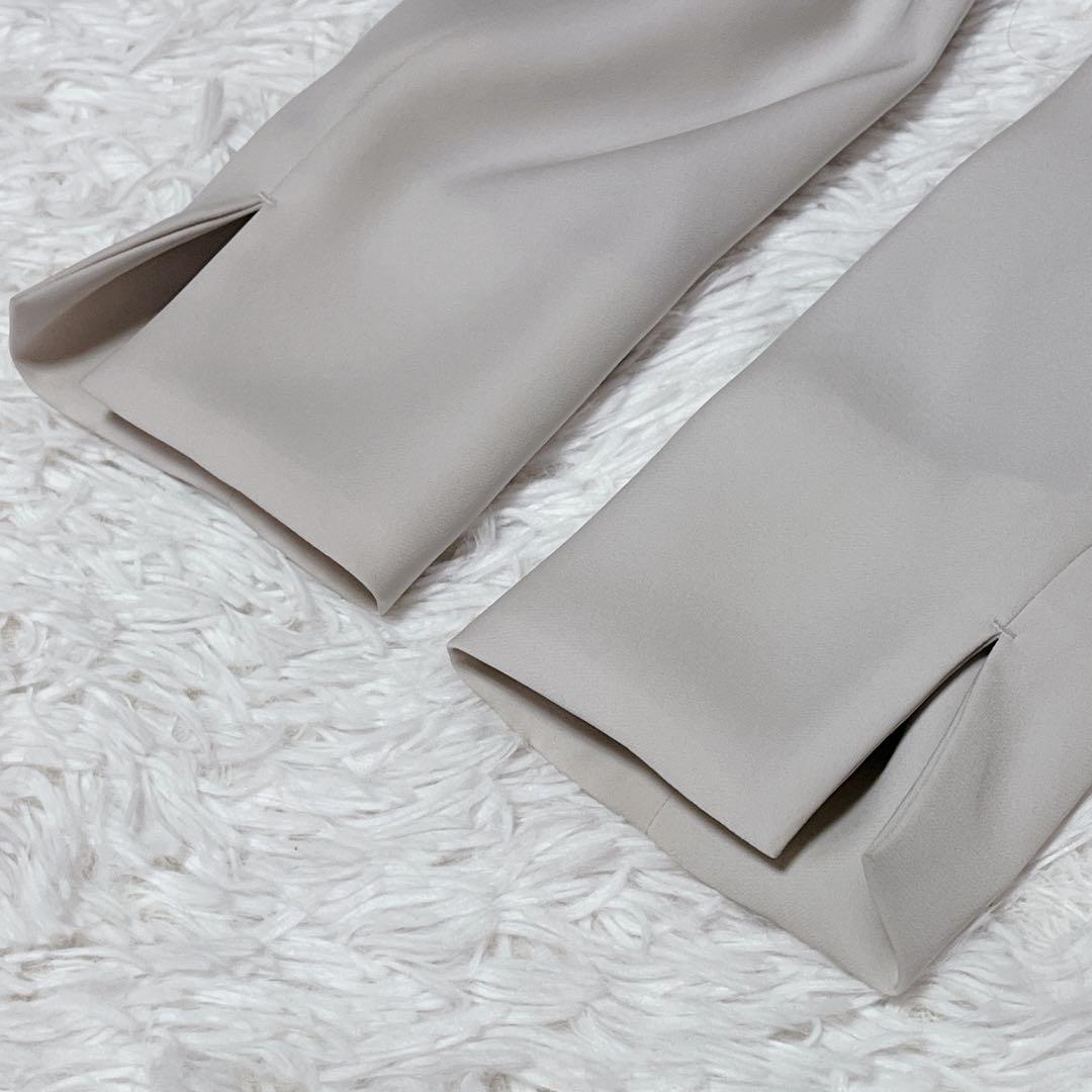 新品✨LES MUSE アオキ パンツスーツ ノーカラー ミワク 洗える S