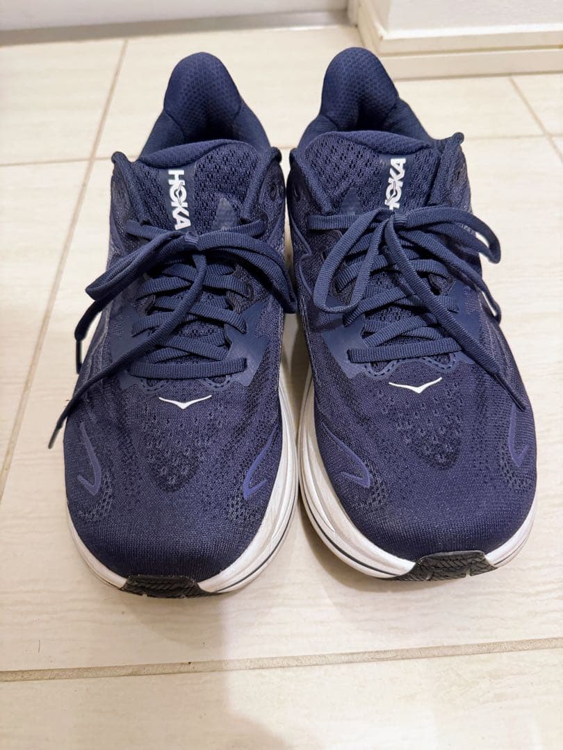 HOKA クリフトン 10 ワイド 2E 26.5cm ネイビー