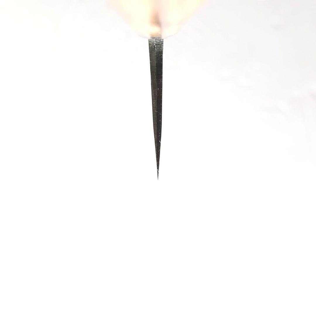 青紙２号 黒打 文化包丁 170㎜ G9396 ベリ柄 手作り １点物 月光作