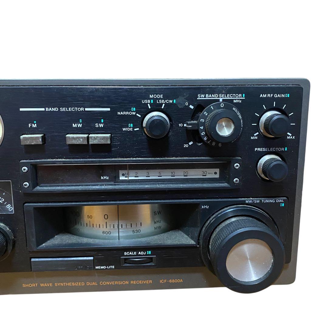 【ジャンク】SONY ICF-6800A ラジオ　バントレシーバー　昭和　レトロ