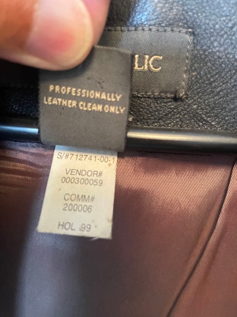 90s BANANA REPUBLIC 襟付きオールドスタイル レザージャケット