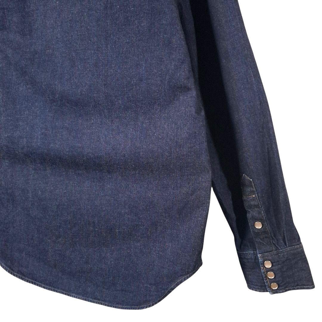 ​極美品 RRL ダブルアールエル デニムシャツ ウエスタン 一つ星タグ 濃紺M