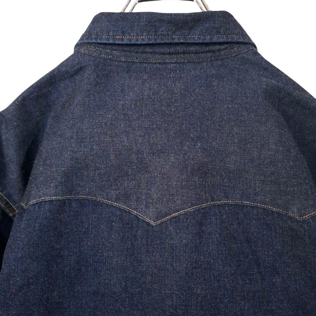 ​極美品 RRL ダブルアールエル デニムシャツ ウエスタン 一つ星タグ 濃紺M