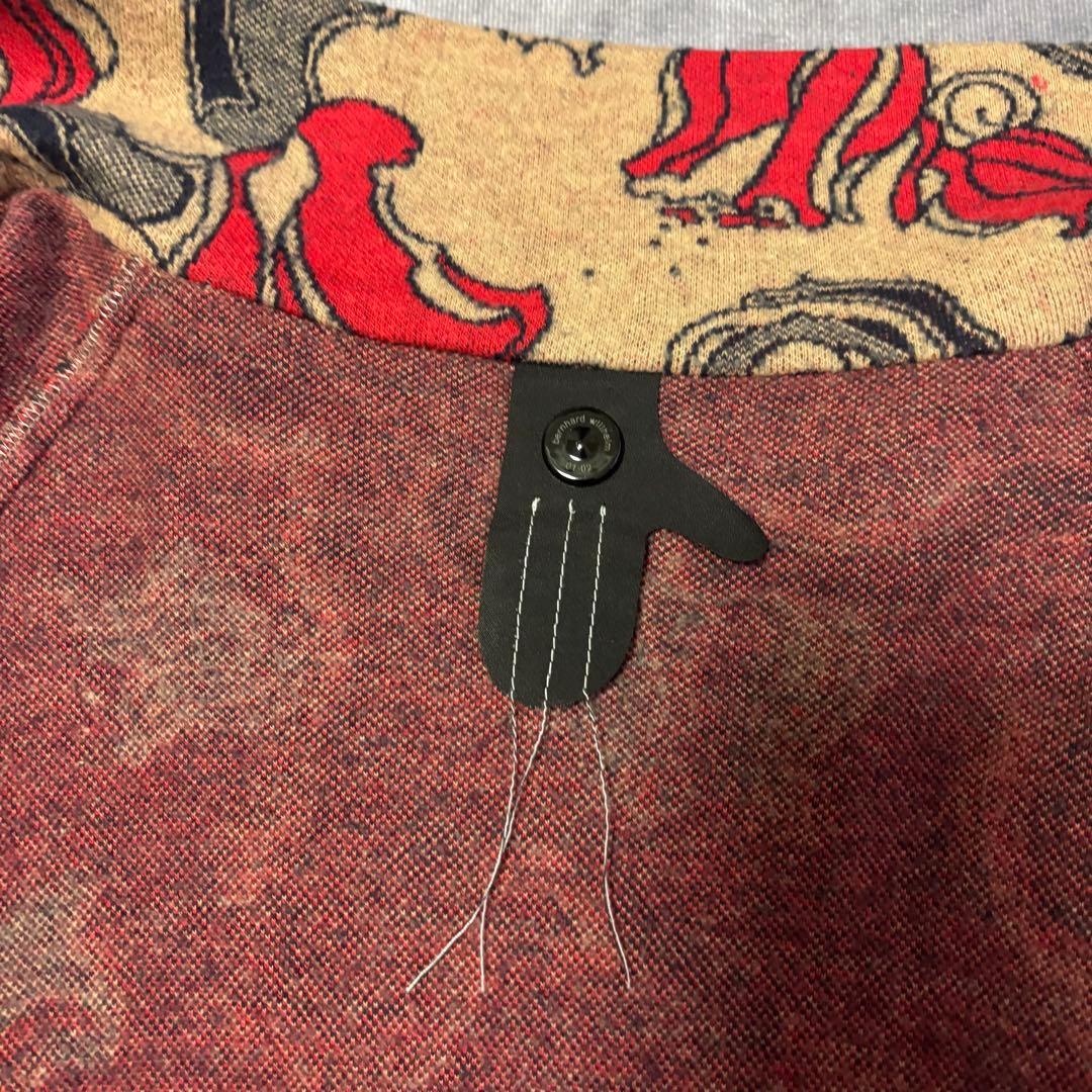 BernhardWillhelm ジップアップ ニットブルゾン総柄　ユニセックス