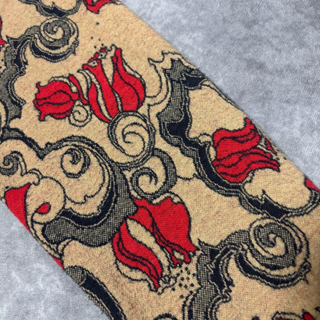 BernhardWillhelm ジップアップ ニットブルゾン総柄　ユニセックス