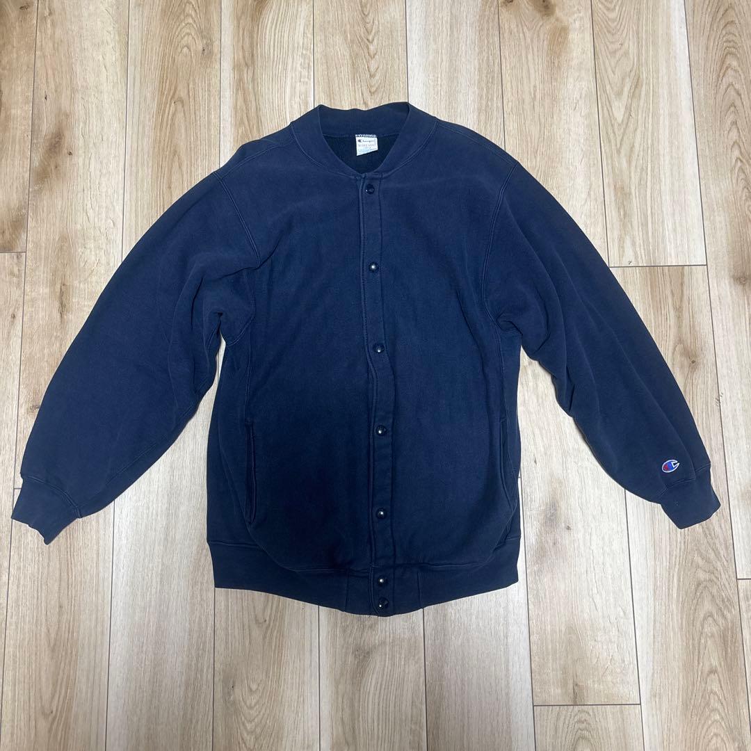 USA製90年代 チャンピオン リバースウィーブ　スナップカーディガン
