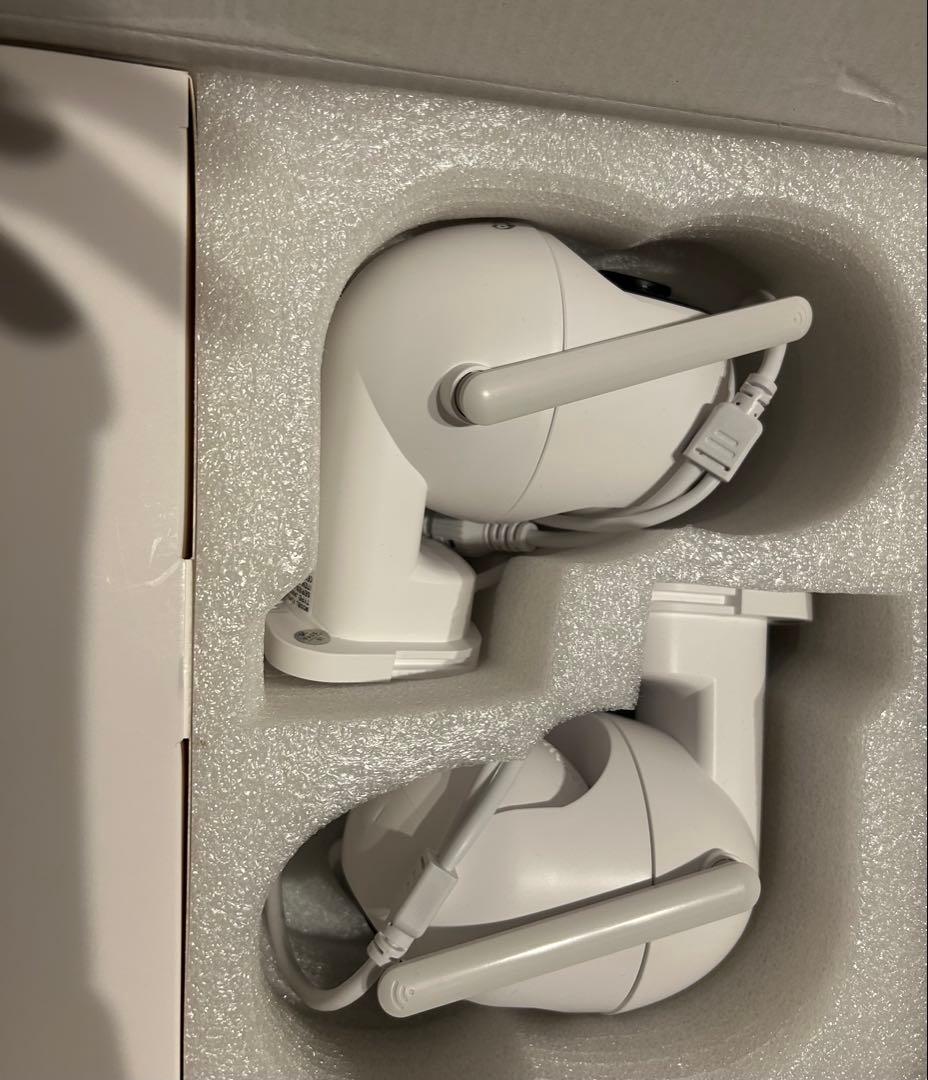 防犯カメラ2台 屋外 800万画素パンチルト可能 AI人体検知 人感センサー