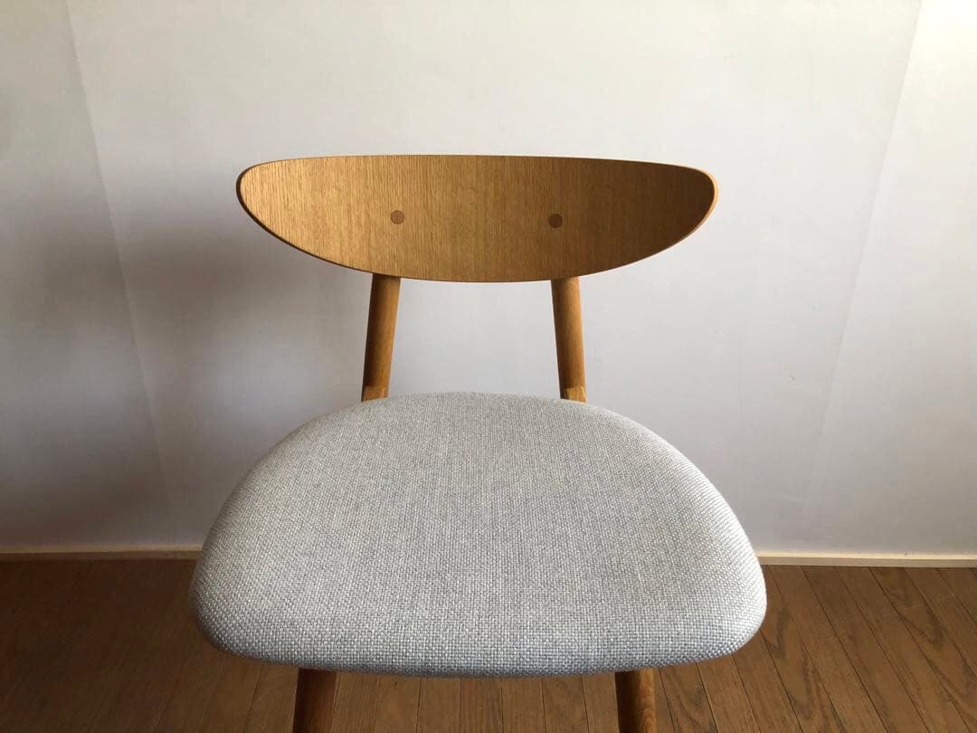 飛騨産業 cobrina コブリナチェア① ホワイトオーク無垢材 ベージュ座面