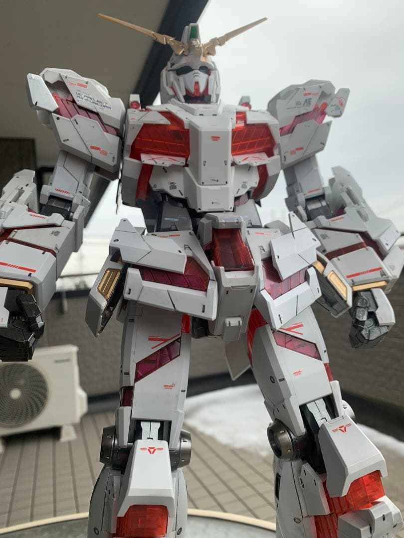 メガサイズ　1/48 ユニコーンガンダム、オマケHG グフとSDザク、ジャンク品