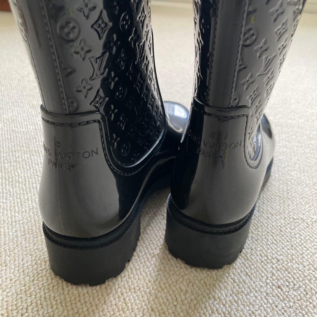 LOUIS VUITTON モノグラム柄レインブーツ（36サイズ）