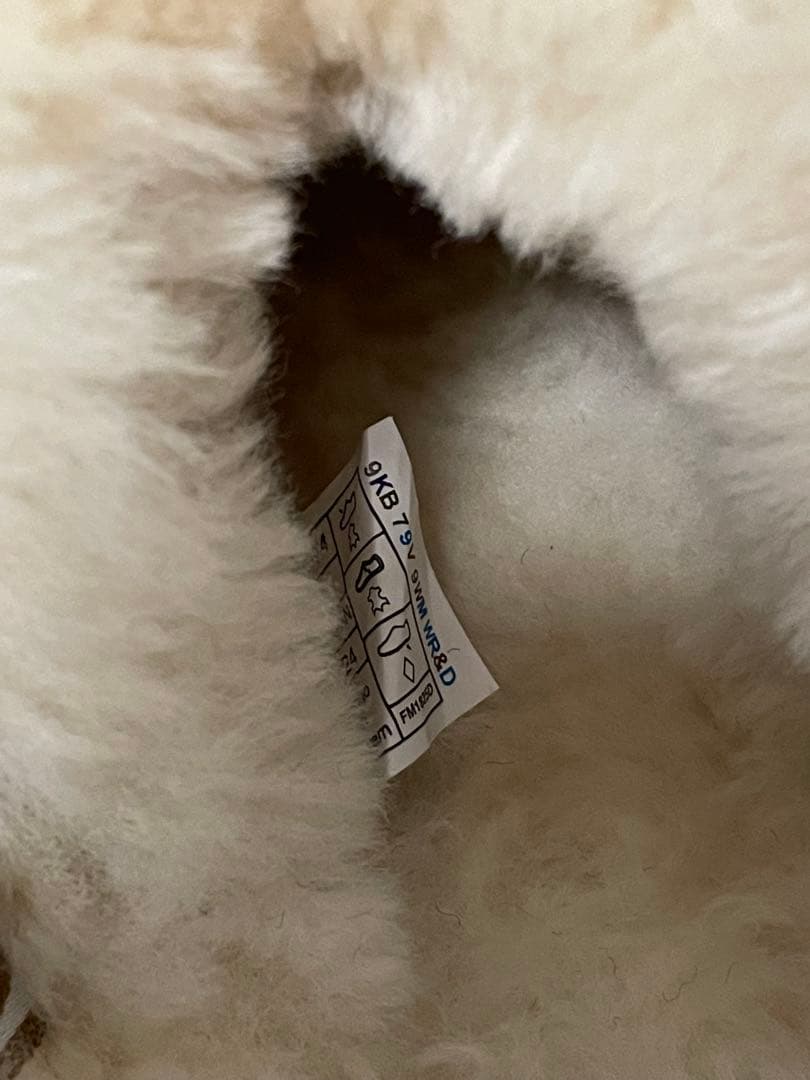 ugg ファンケット　24cm 厚底　ムートン　スリッポン　チェスナット