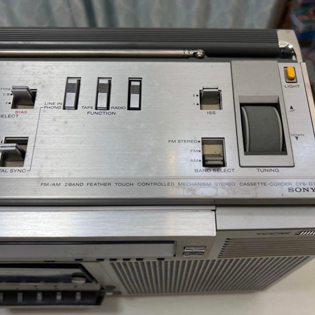 SONY ステレオカセットコーダー CFS-D7 FM/AMクロック 取説付き
