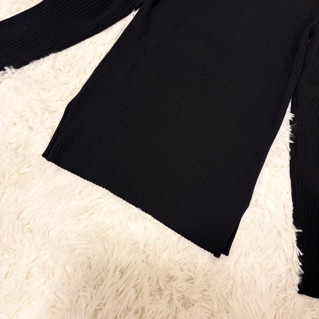 【未使用に近い・25SS✨】allureville リブニット 黒