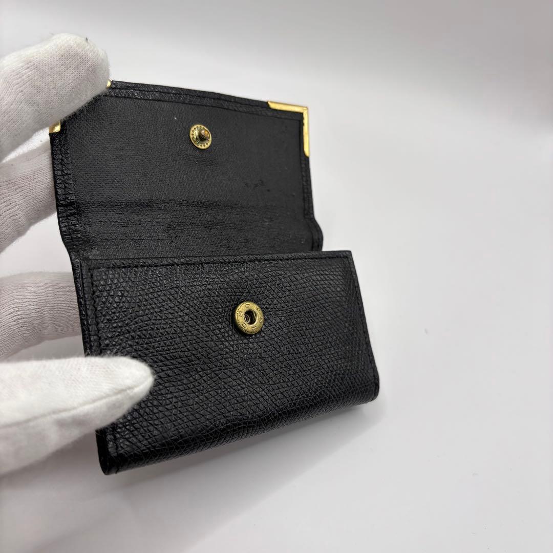 yves saint laurent キーケース　6連　ブラック　ゴールド金具