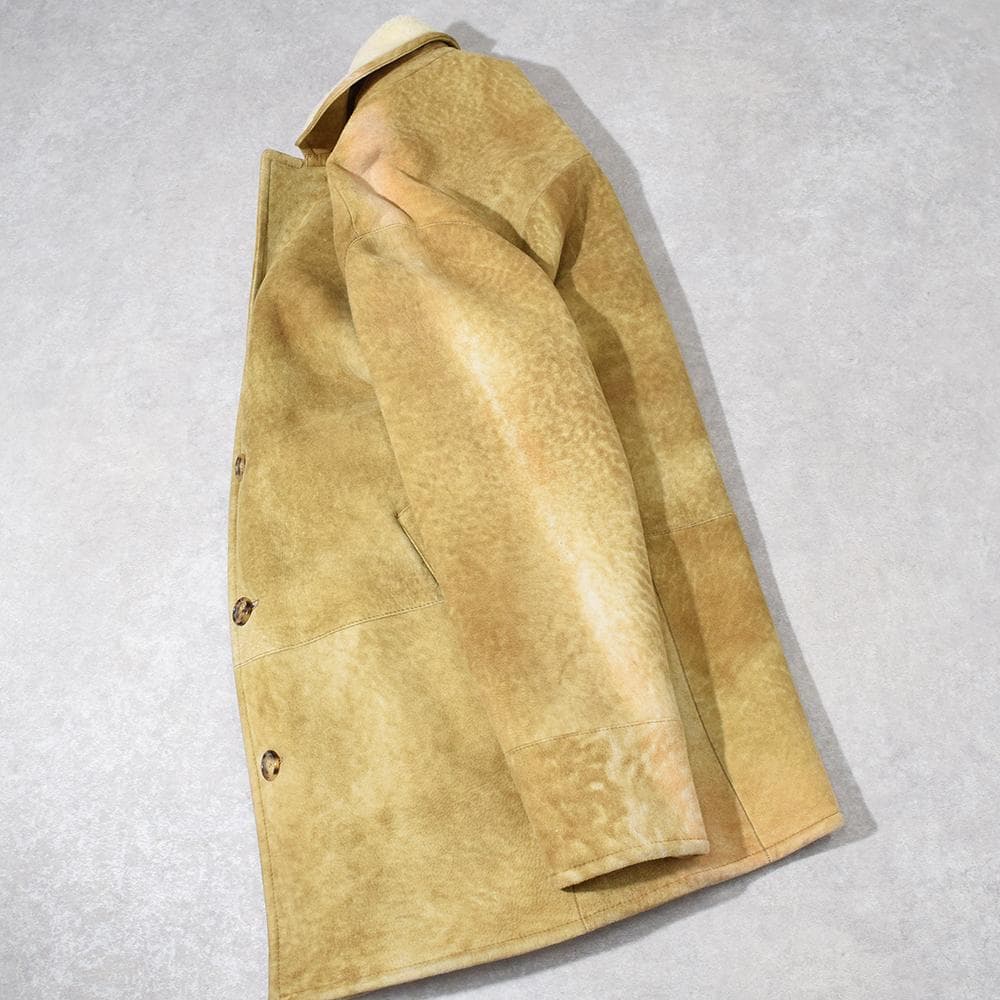 イタリア製 ENRICO MANDELLI 高級ベビーラム ムートンコート 50