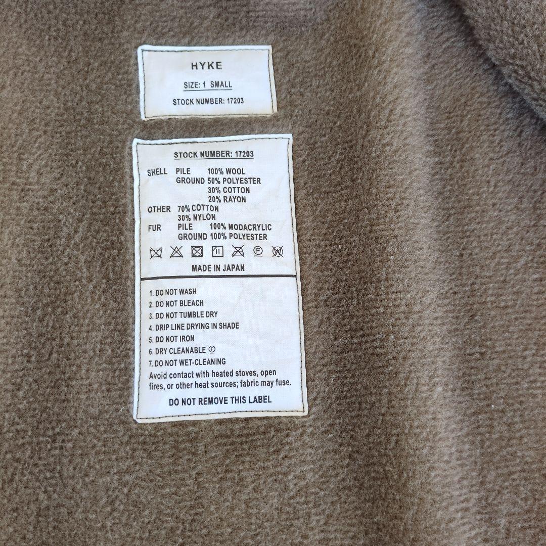 あさ　HYKE 　モッズコート 　Sサイズ 　Ｎｏ．17203