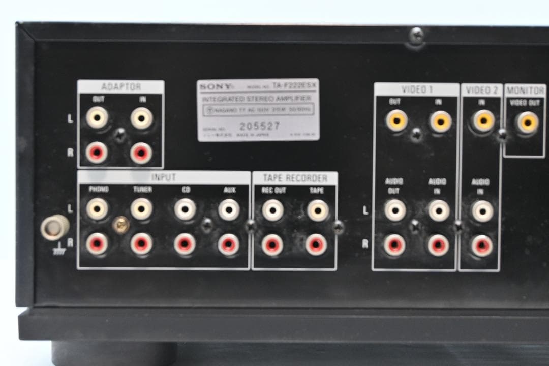 ＳＯＮＹ　プリメインアンプ　ＴＡ－Ｆ２２２ＥＳＸ　【整備品　動作品　美品】