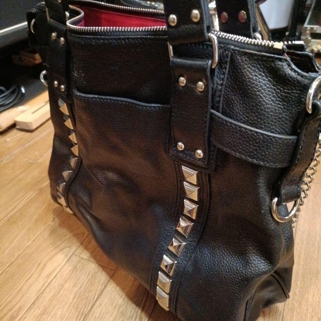 Roen×semantic design スタッズ付き ブラックトートバッグ
