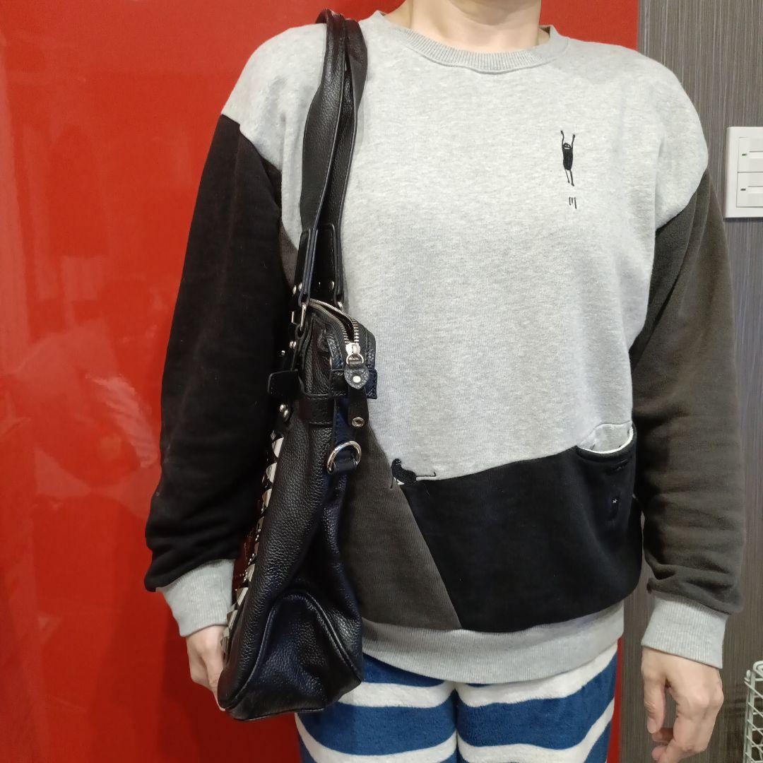 Roen×semantic design スタッズ付き ブラックトートバッグ