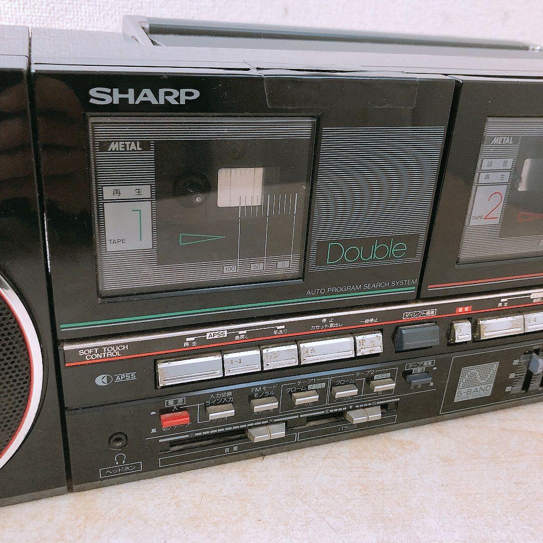 あ*し様 通電OK シャープ ラジカセ レトロ 当時物 QT88MKII SHA
