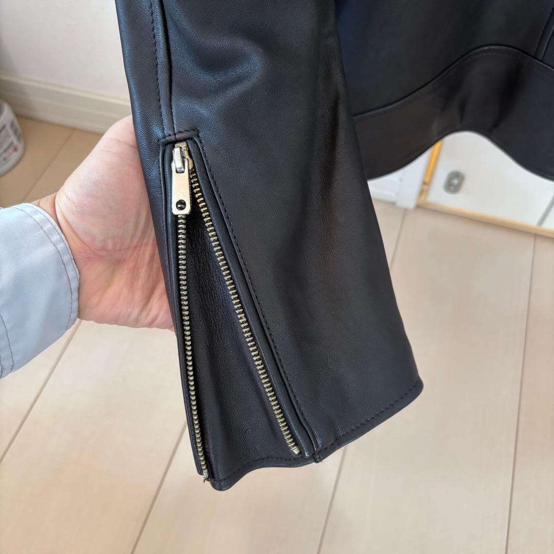 と*ぼ様 UNITED TOKYOラムレザーシングルライダースジャケット