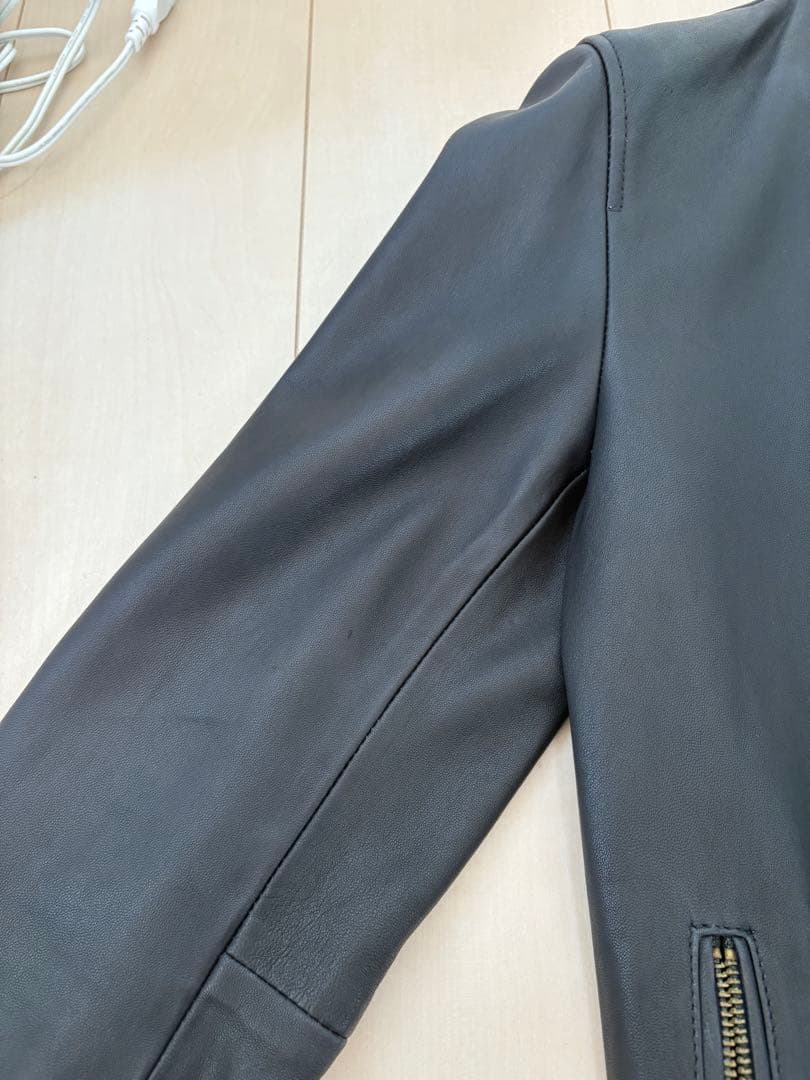 と*ぼ様 UNITED TOKYOラムレザーシングルライダースジャケット