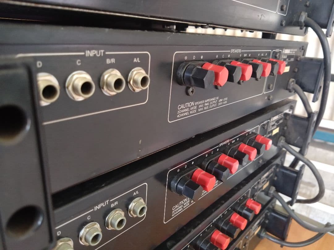 YAMAHA パワーアンプ P2040 75W 5台セット