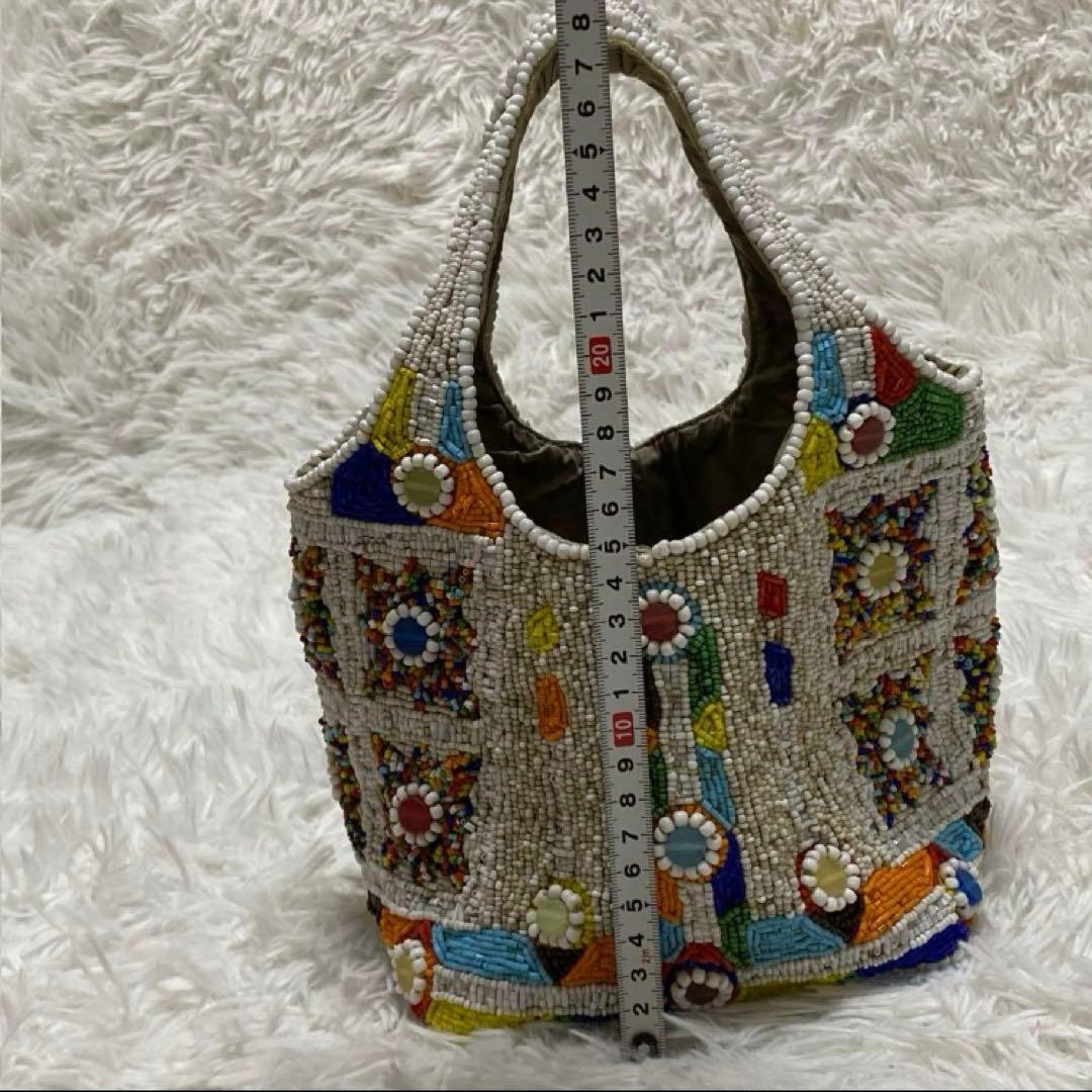 良品　イマイエン imayin ビーズバッグ ビジュー トートバッグ ストーン