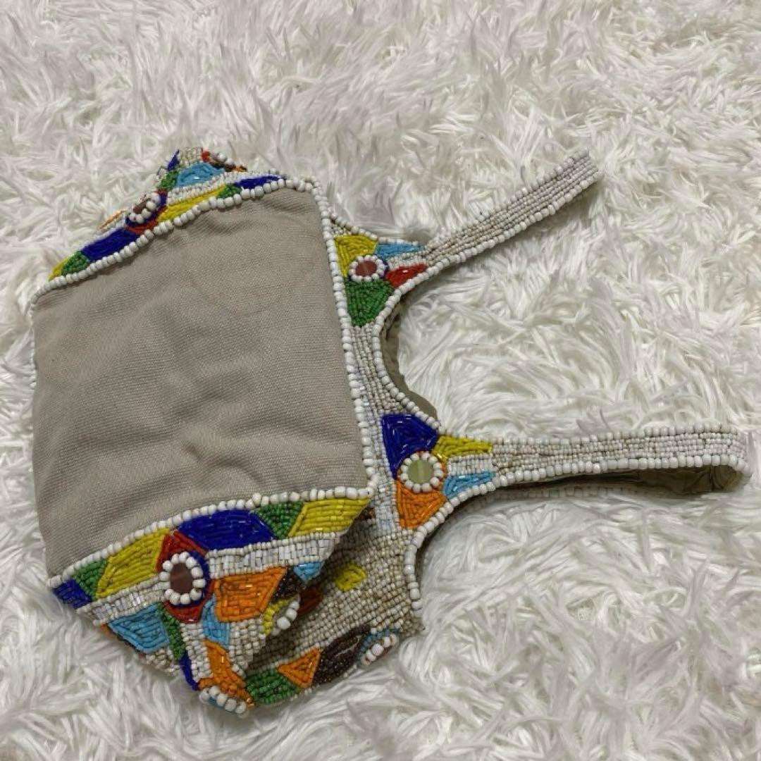 良品　イマイエン imayin ビーズバッグ ビジュー トートバッグ ストーン