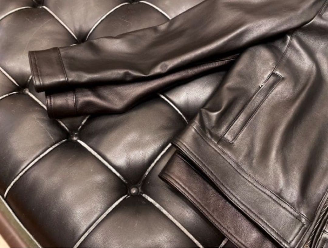 ビームス別注　EMMETI JURI BEAMS3 ユリ　ライダース48ブラック