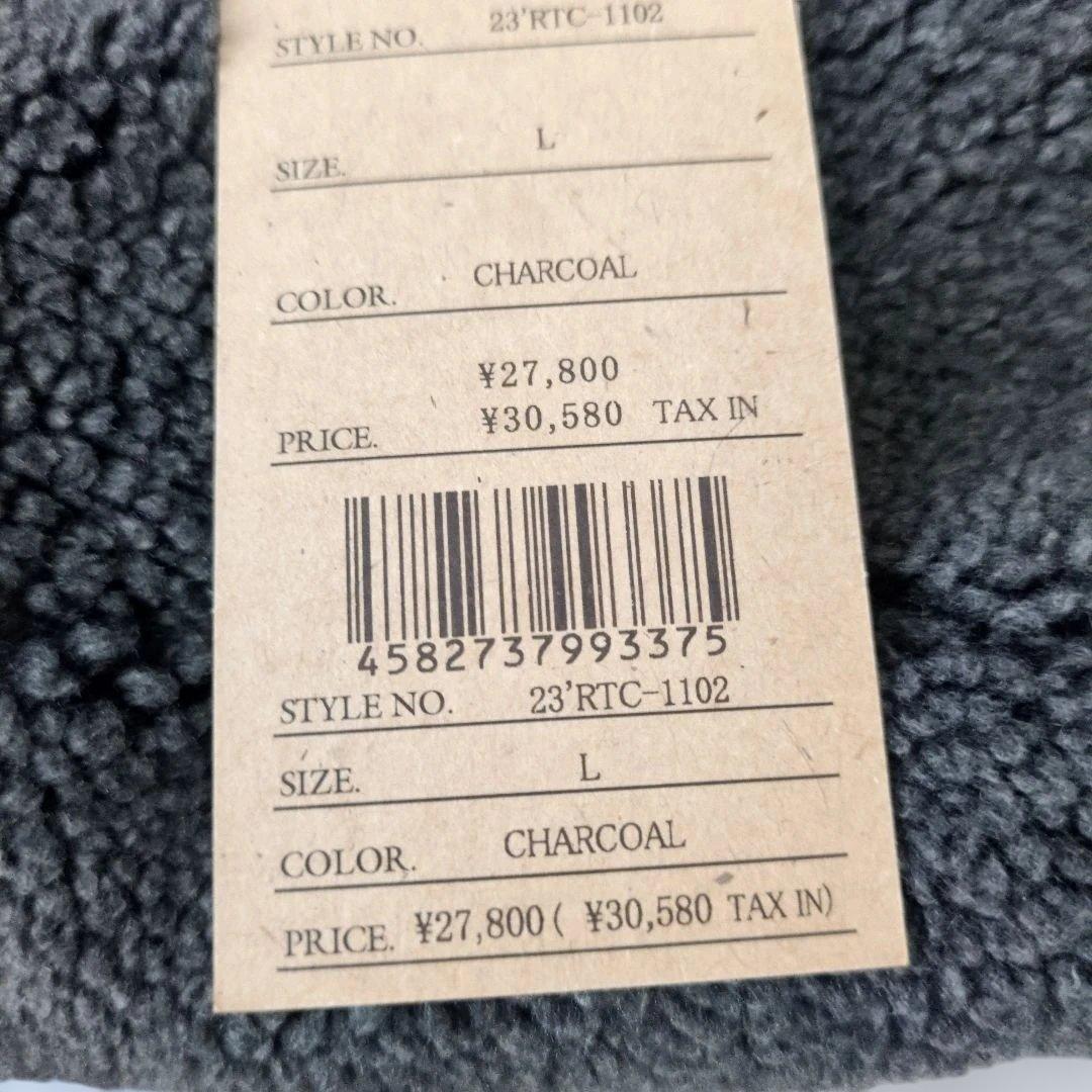 ↓RATS CREW NECK FLEECE CHARCOAL L タグ付未使用