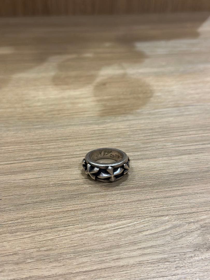 bill wall leatherビルウォールレザーラージラッキークロスリング