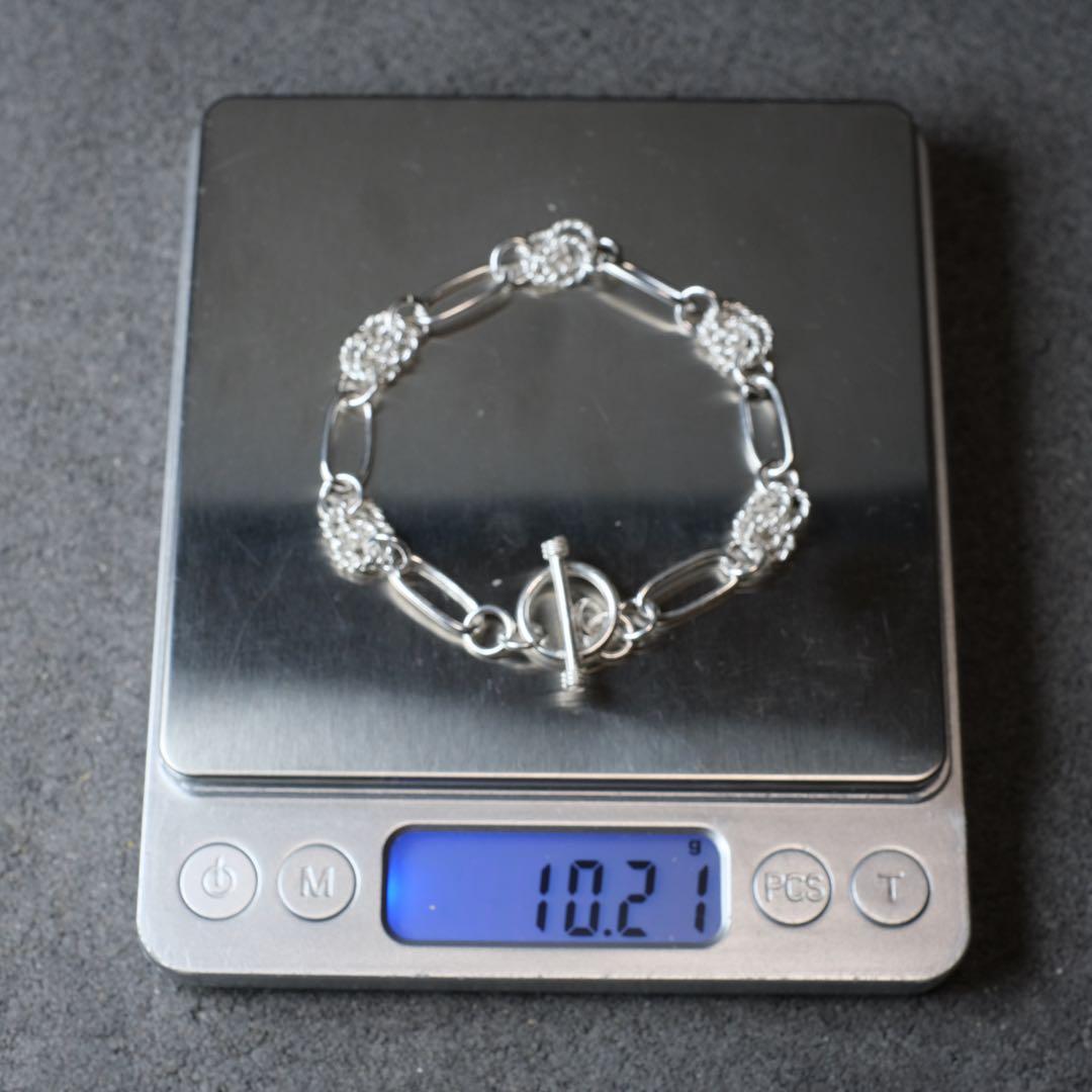 メキシコ タスコ製 シルバー925 フープデザインブレスレット/マンテル/軽研磨