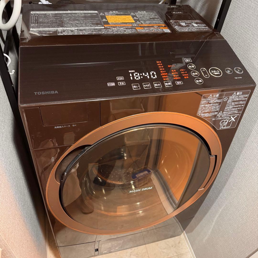 本日まで！　東芝　右開き マジックドラム　ドラム式洗濯乾燥機　TW-117X5R