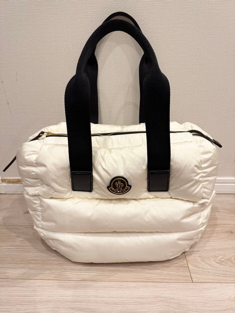 MONCLER モンクレール CARADOC ダウン トートバッグ 白 ホワイト