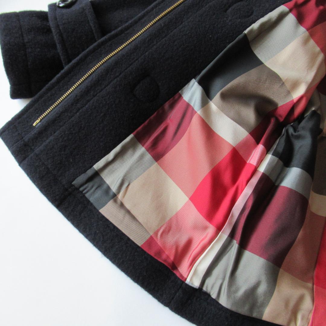 ブルーレーベルクレストブリッジ 新品ネイビー ショート ダッフルコート 38