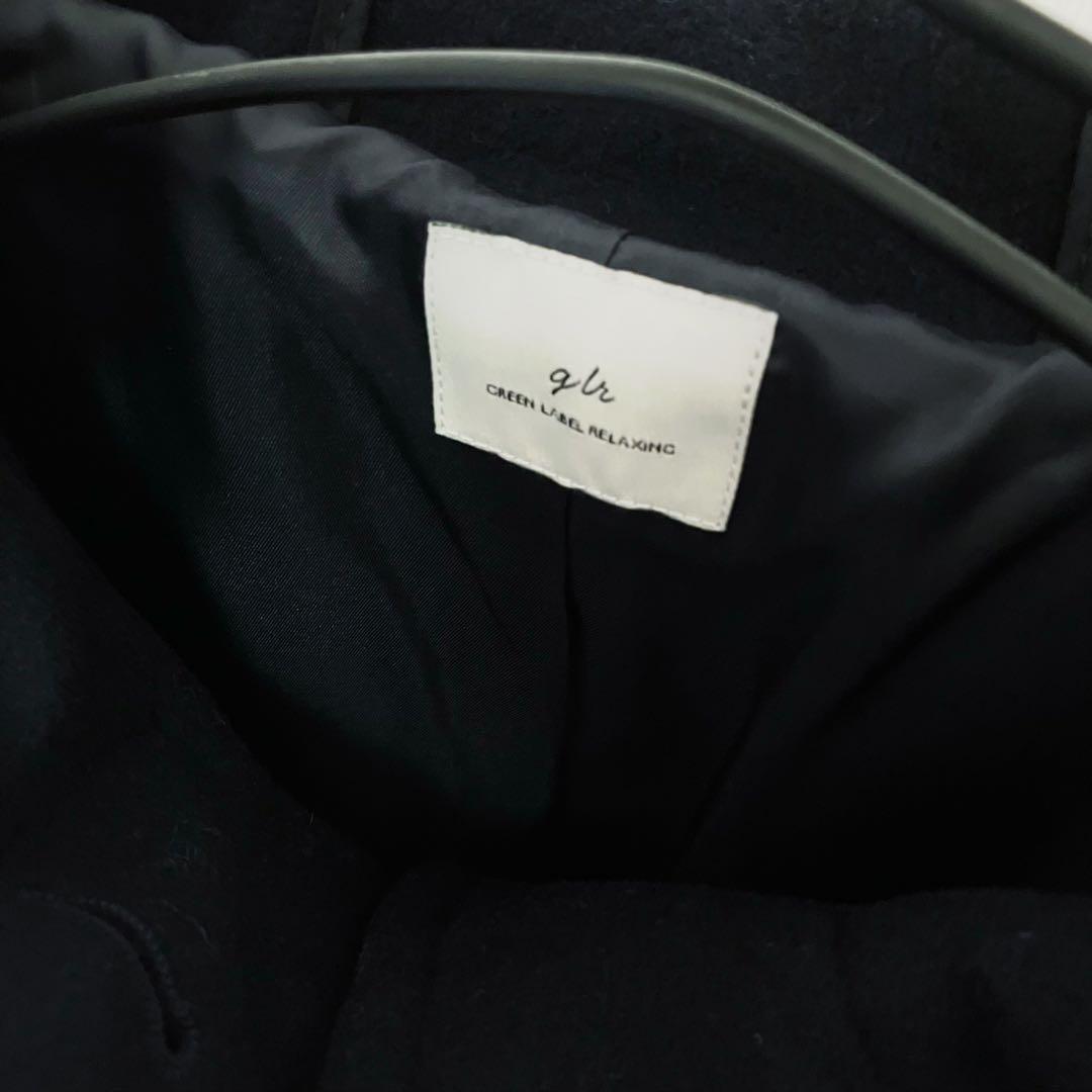 値札あり　グリーンレーベルリラクシング　ダッフル ロング コート　ネイビー　紺