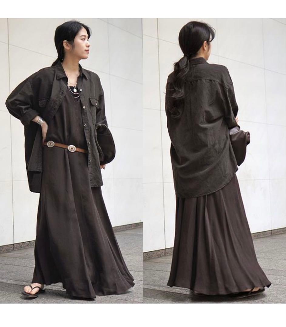 【SALE】完売品AP STUDIO ドゥーズィエムクラス キュプラリネンシャツ