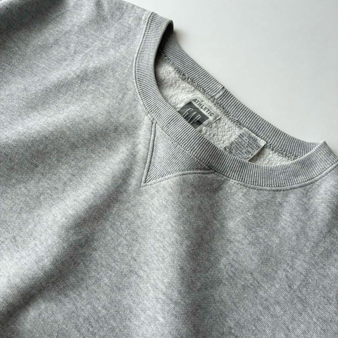 美品 90's USA製 OLD GAP グレー 無地 クルーネック スウェット