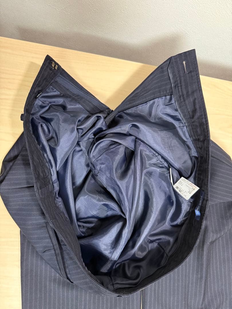 美品 ニューヨーカー パンツ スーツセットアップ ネイビー 13AR XL