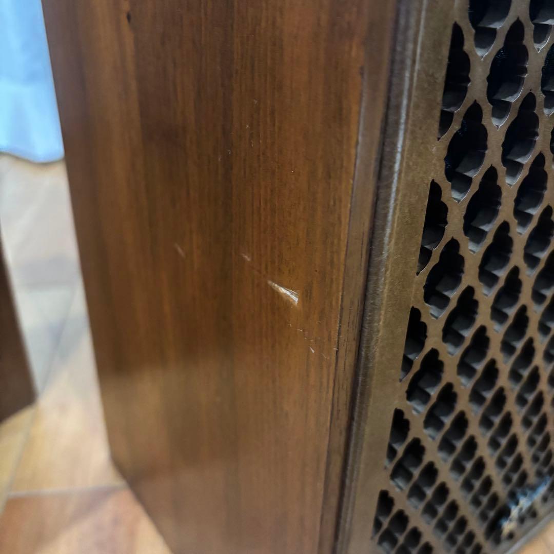 【名機】Sansui SP-10 ビンテージスピーカー 格子グリル 木製 美品