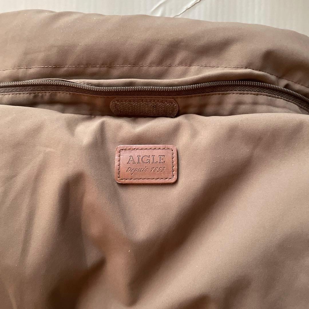 訳あり！AIGLE（エーグル）ダウンジャケット　XL相当 キャメル　アウトドア