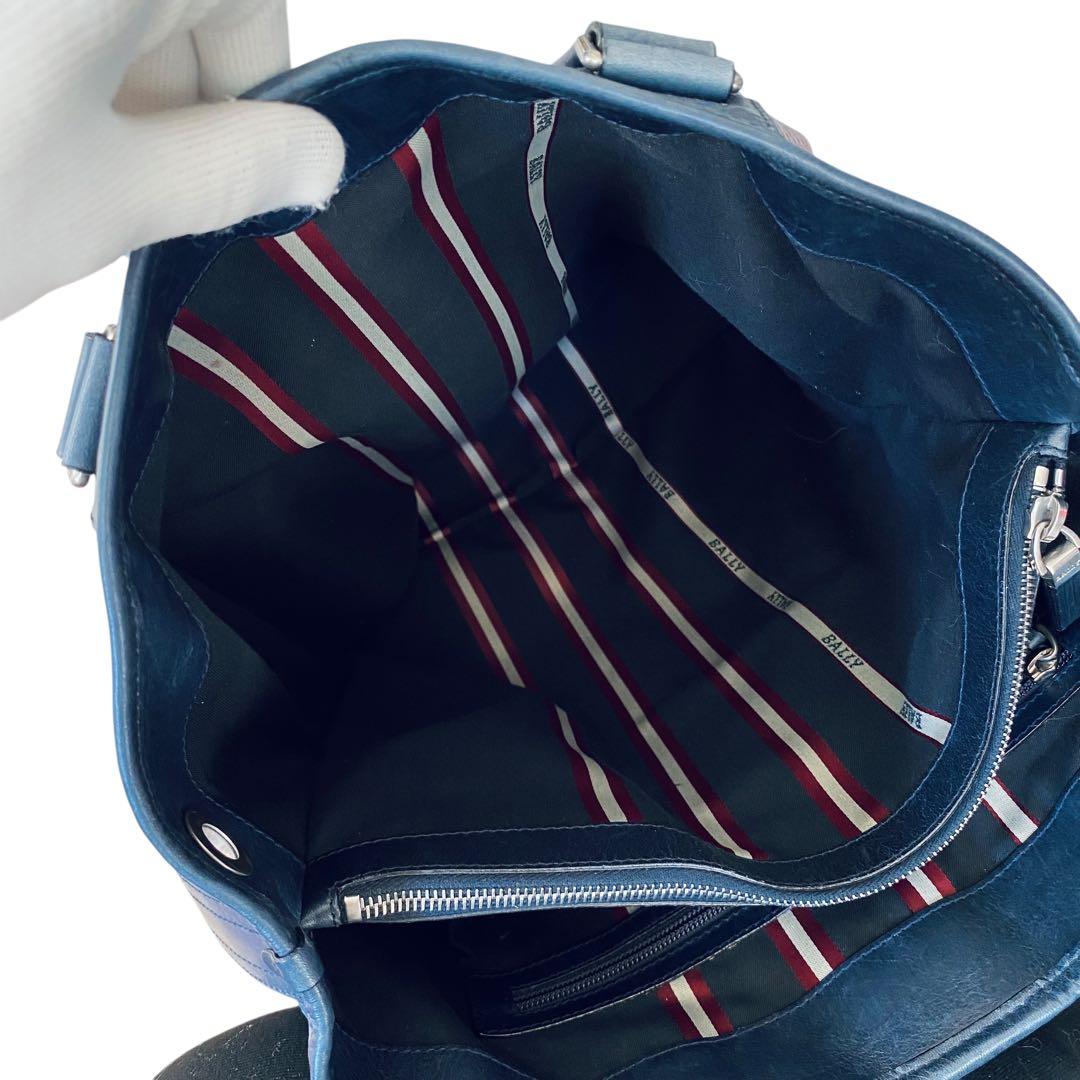 BALLY バリー【美品】パンチングレザー トートバッグ トレインスポッティング