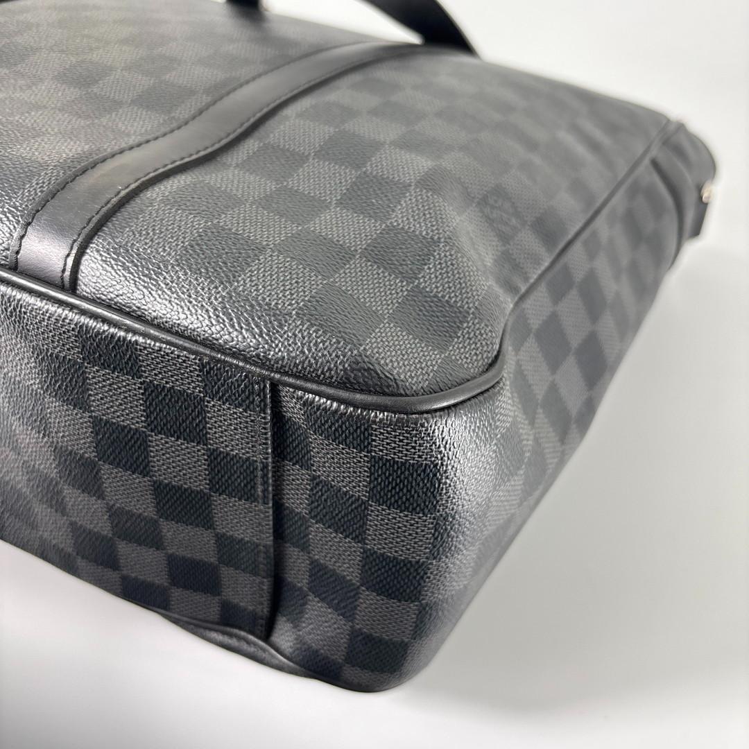 極美品 ダミエグラフィット タダオ レザー 2way トートバッグ ルイヴィトン